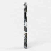  Stijl Grijze Bloemen Kunst Telefoonhoes Case-Mate iPhone Case (Achterkant/rechts)