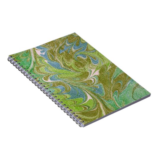  Stijl Groen Bosvormig Notitieboek (Rechterzijde)