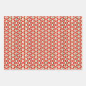 stijl groene kerst petten & wanten inpakpapier vel (Voorkant 3)