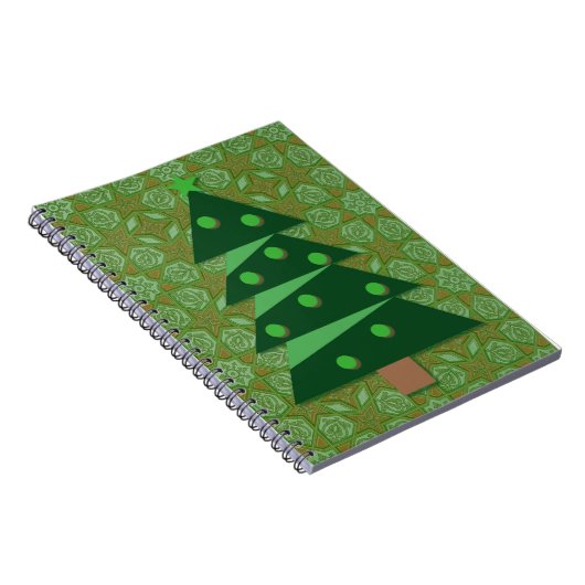  Stijl Groene Kerstboom Journaal Notitieboek (Rechterzijde)