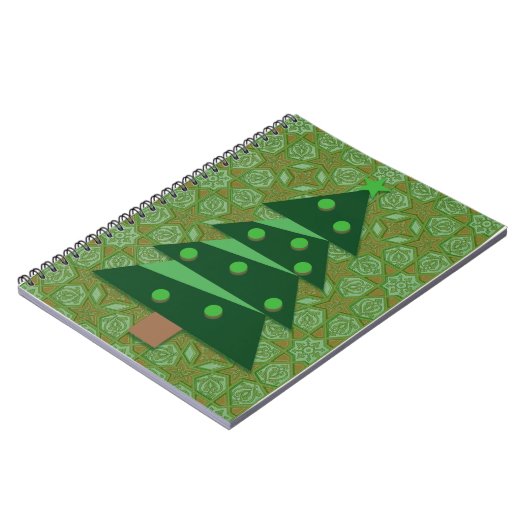  Stijl Groene Kerstboom Journaal Notitieboek (Linkerzijde)