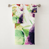  stijl grote Waterverf bloemen Bad Handdoek (Insitu)
