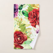  stijl grote Waterverf bloemen Bad Handdoek (Handdoek)