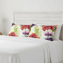  stijl grote Waterverf bloemen