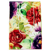  stijl grote Waterverf bloemen Medium Cadeauzakje (Achterkant)