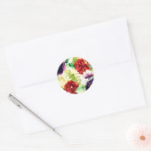  stijl grote Waterverf bloemen Ronde Sticker (Envelop)