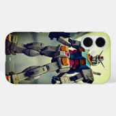  stijl Gundam robot mobiele telefoon case (Achterkant (horizontaal))