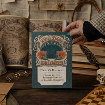  stijl Halloween Invitation Dark Whimsy