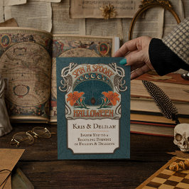  stijl Halloween Invitation Dark Whimsy Kaart