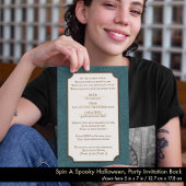  stijl Halloween Invitation Dark Whimsy Kaart