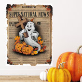  stijl Halloween krant Cross Ghost Poster