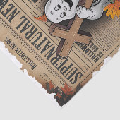  stijl Halloween krant Cross Ghost Tissuepapier (Detail)