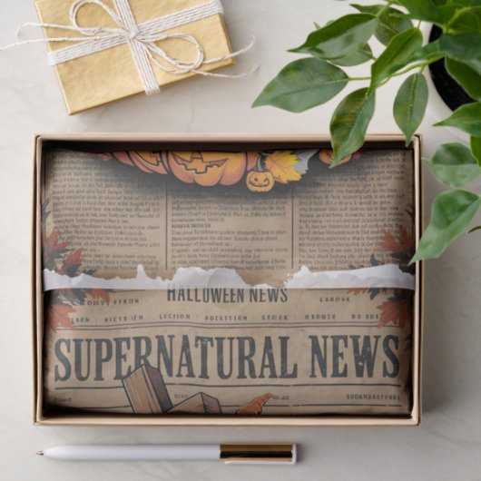  stijl Halloween krant Cross Ghost Tissuepapier (Geschenk)