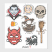  stijl Halloween Sticker (Vel)