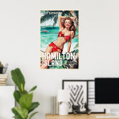  stijl Hamilton Island Travel Poster (Thuiskantoor)
