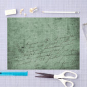  stijl handschrift op een groene achtergrond tissuepapier (Craft)