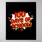 Stijl Happy 100th 100 Days of School Poster (Voorkant)