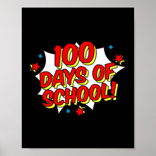 Stijl Happy 100th 100 Days of School Poster