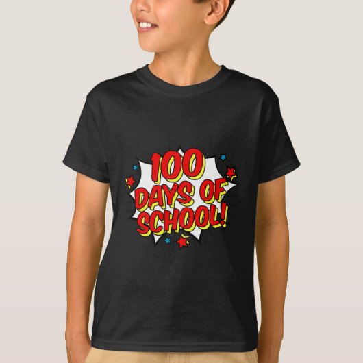 Stijl Happy 100th 100 Days of School T-shirt (Voorkant)