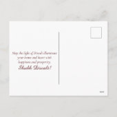  stijl Happy Diwali Diya Festival of Light Feestdagenkaart (Achterkant)