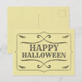 stijl Happy Halloween Briefkaart (Voorkant / Achterkant)