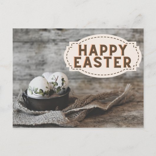  stijl Happy PaasBriefkaart Briefkaart (Voorkant)