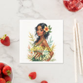  Stijl Hawaii Reizen Honolulu Hula Meisje Servet (Insitu)