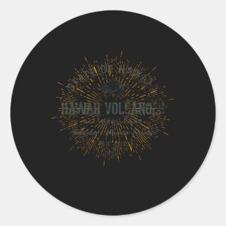 Stijl Hawaii Volcanoes National Park Ronde Sticker