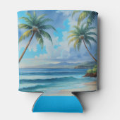  stijl Hawaiiaanse reizen Aloha van Hawaï Blikjeskoeler (Achterkant)