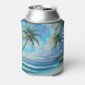  stijl Hawaiiaanse reizen Aloha van Hawaï Blikjeskoeler (Blikje Achterkant)