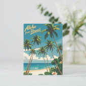  stijl Hawaiiaanse reizen Aloha van Hawaï Briefkaart (Staand voorkant)