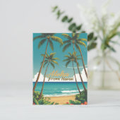  stijl Hawaiiaanse reizen Aloha van Hawaï Briefkaart (Staand voorkant)