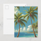  stijl Hawaiiaanse reizen Aloha van Hawaï Feestdagenkaart (Voorkant / Achterkant)