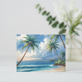  stijl Hawaiiaanse reizen Aloha van Hawaï Feestdagenkaart (Staand voorkant)