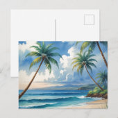  stijl Hawaiiaanse reizen Aloha van Hawaï Feestdagenkaart (Voorkant / Achterkant)