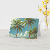 stijl Hawaiiaanse reizen Aloha van Hawaï Kaart (Gele Bloem)