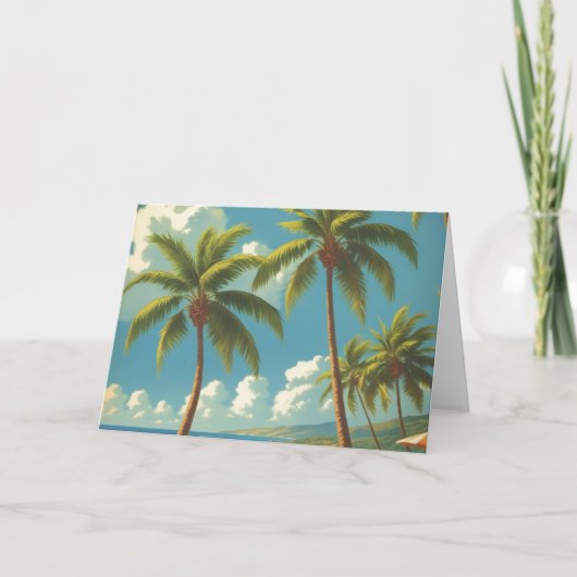 stijl Hawaiiaanse reizen Aloha van Hawaï Kaart (Voorkant)