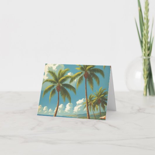 stijl Hawaiiaanse reizen Aloha van Hawaï Kaart (Voorkant)