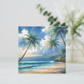 stijl Hawaiiaanse reizen Aloha van Hawaï Kaart (Staand voorkant)