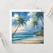 stijl Hawaiiaanse reizen Aloha van Hawaï Kaart (Voorkant / Achterkant in situ)