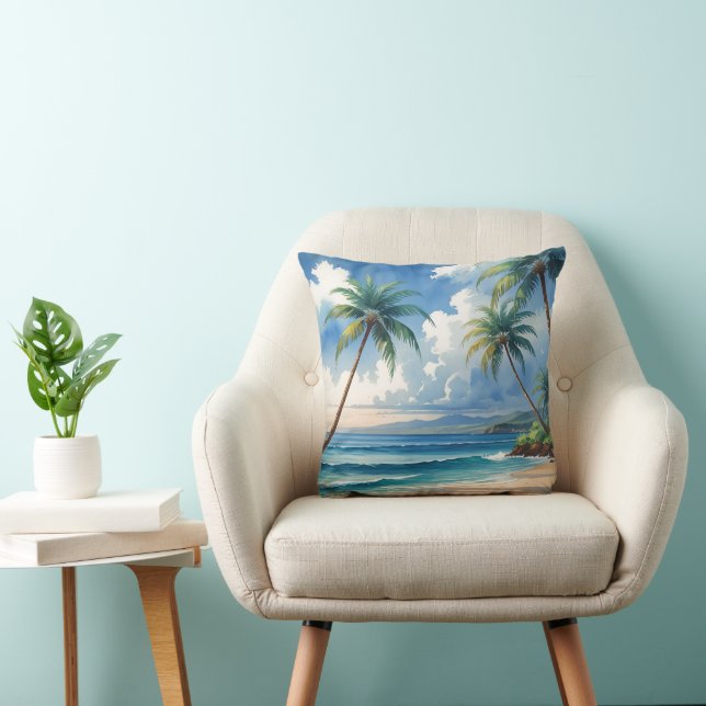  stijl Hawaiiaanse reizen Aloha van Hawaï Kussen (Stoel)