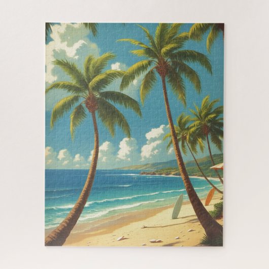 stijl Hawaiiaanse reizen Aloha van Hawaï Legpuzzel (Verticaal)