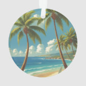  stijl Hawaiiaanse reizen Aloha van Hawaï Ornament (achterkant)