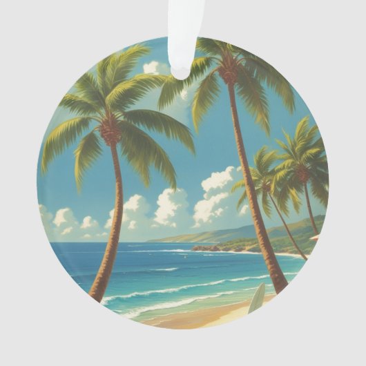  stijl Hawaiiaanse reizen Aloha van Hawaï Ornament (voorkant)