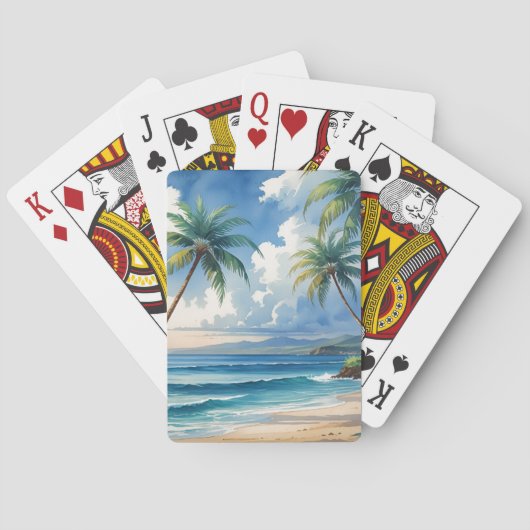 stijl Hawaiiaanse reizen Aloha van Hawaï Pokerkaarten (Achterkant)