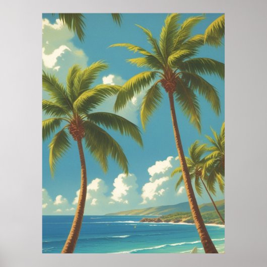  stijl Hawaiiaanse reizen Aloha van Hawaï Poster (Voorkant)