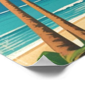 stijl Hawaiiaanse reizen Aloha van Hawaï Poster (Hoek)