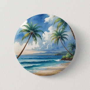  stijl Hawaiiaanse reizen Aloha van Hawaï Ronde Button 5,7 Cm