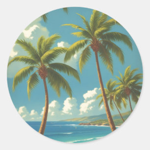 stijl Hawaiiaanse reizen Aloha van Hawaï Ronde Sticker