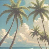 stijl Hawaiiaanse reizen Aloha van Hawaï Sticker (Voorkant)